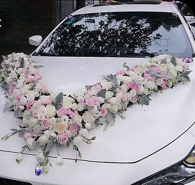 украшение свадебного автомобиля