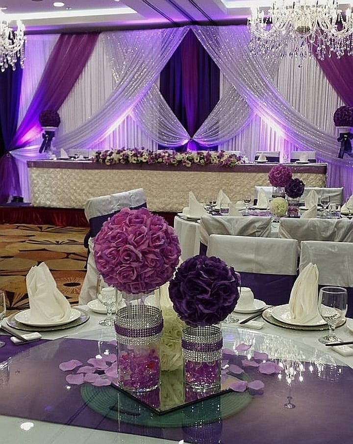 фиолетовая свадьба