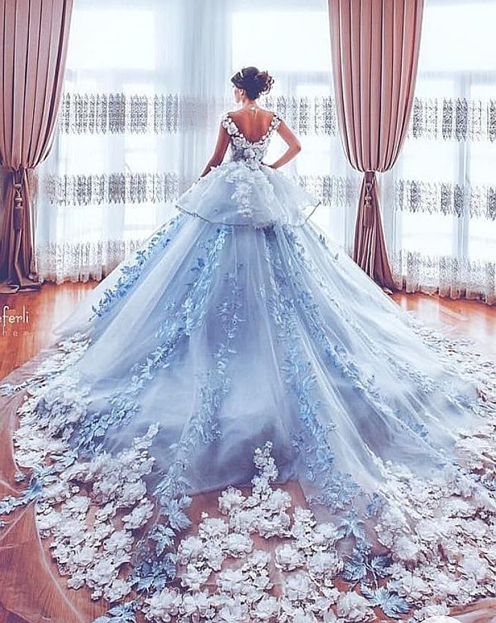 цвет свадьбы синий